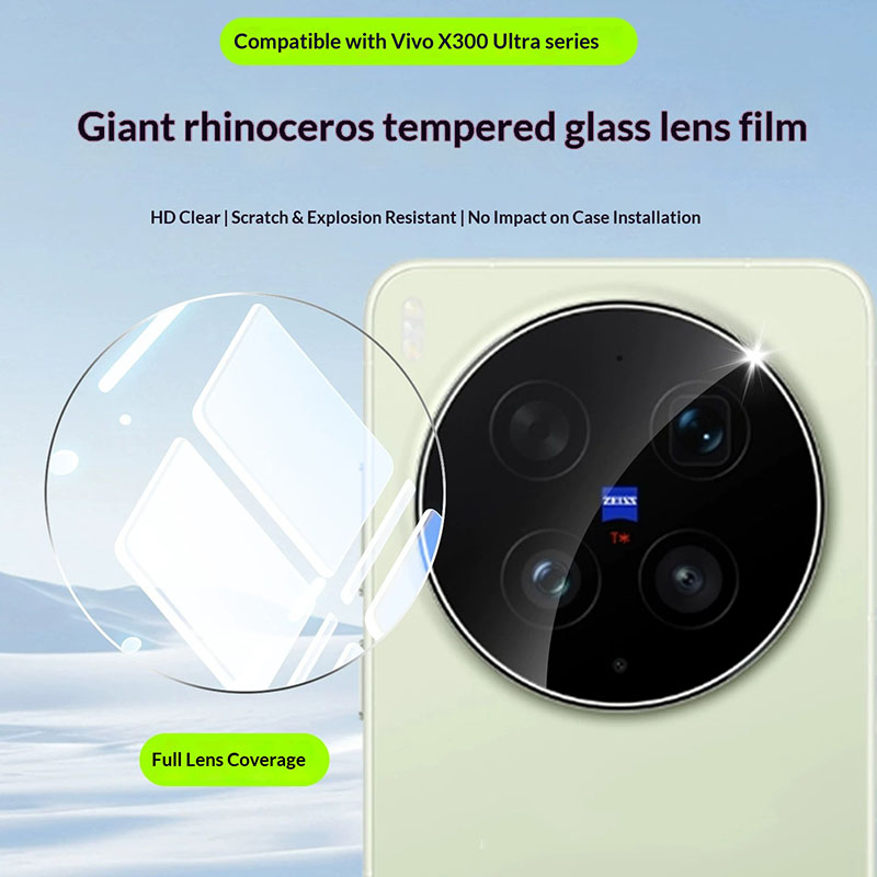 Photography Kit Vivo X300 - واقي عدسة الكاميرا بالغراء الكامل لهاتف