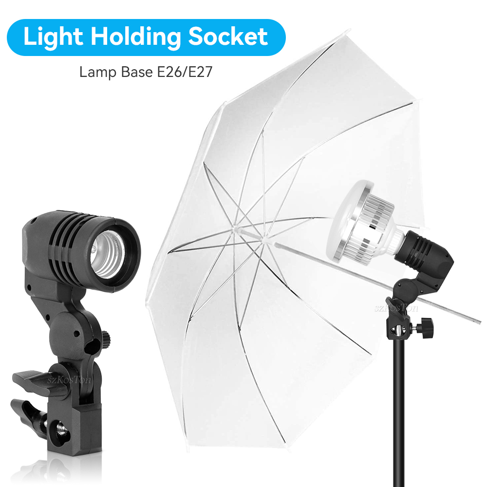 Photography Umbrella Lights - حامل لمبة برأس واحد لإضاءة الصور