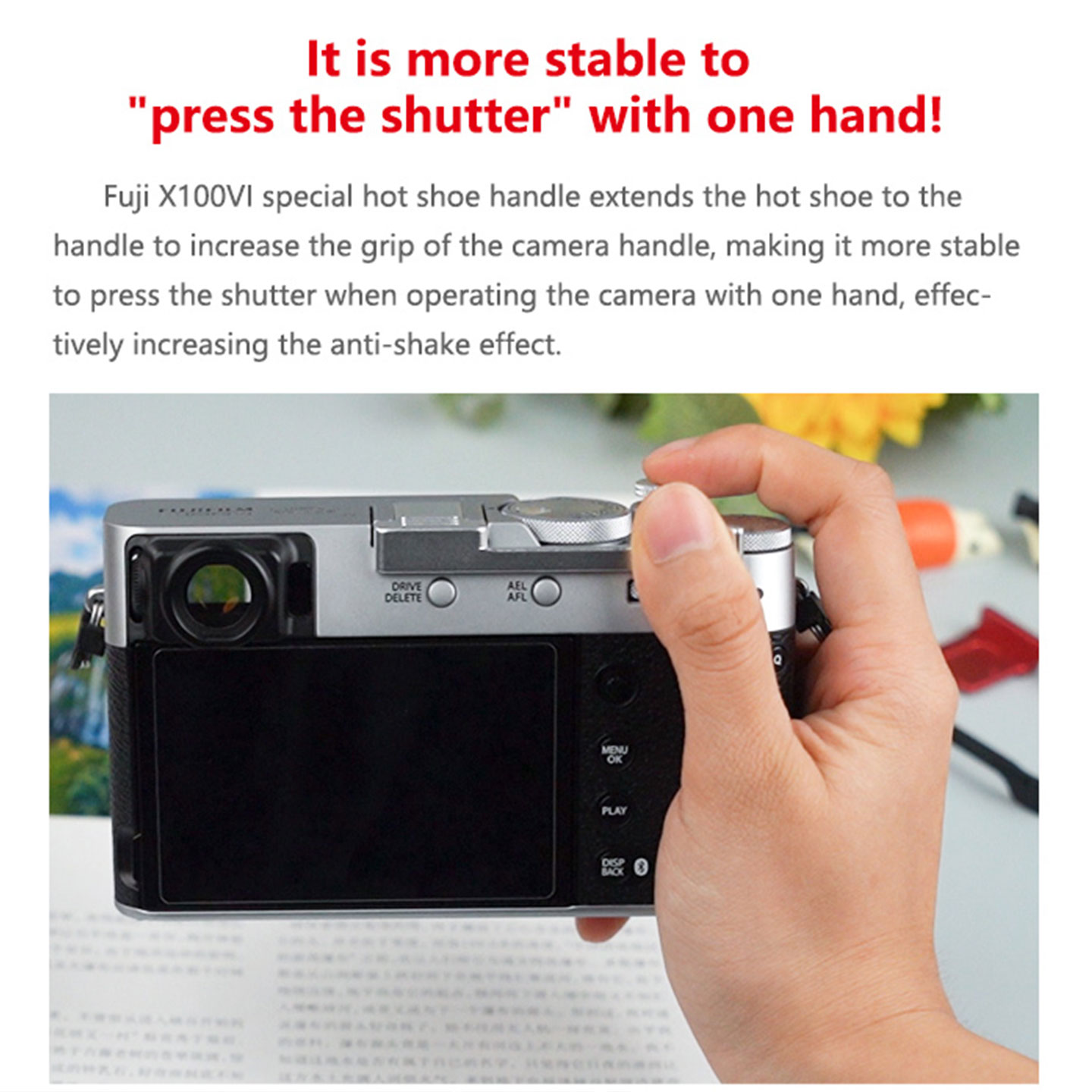 ل Fujifilm X100Vi مقبض قبضة مخ - مراجعة Fujifilm Camera X100Vi وسعره