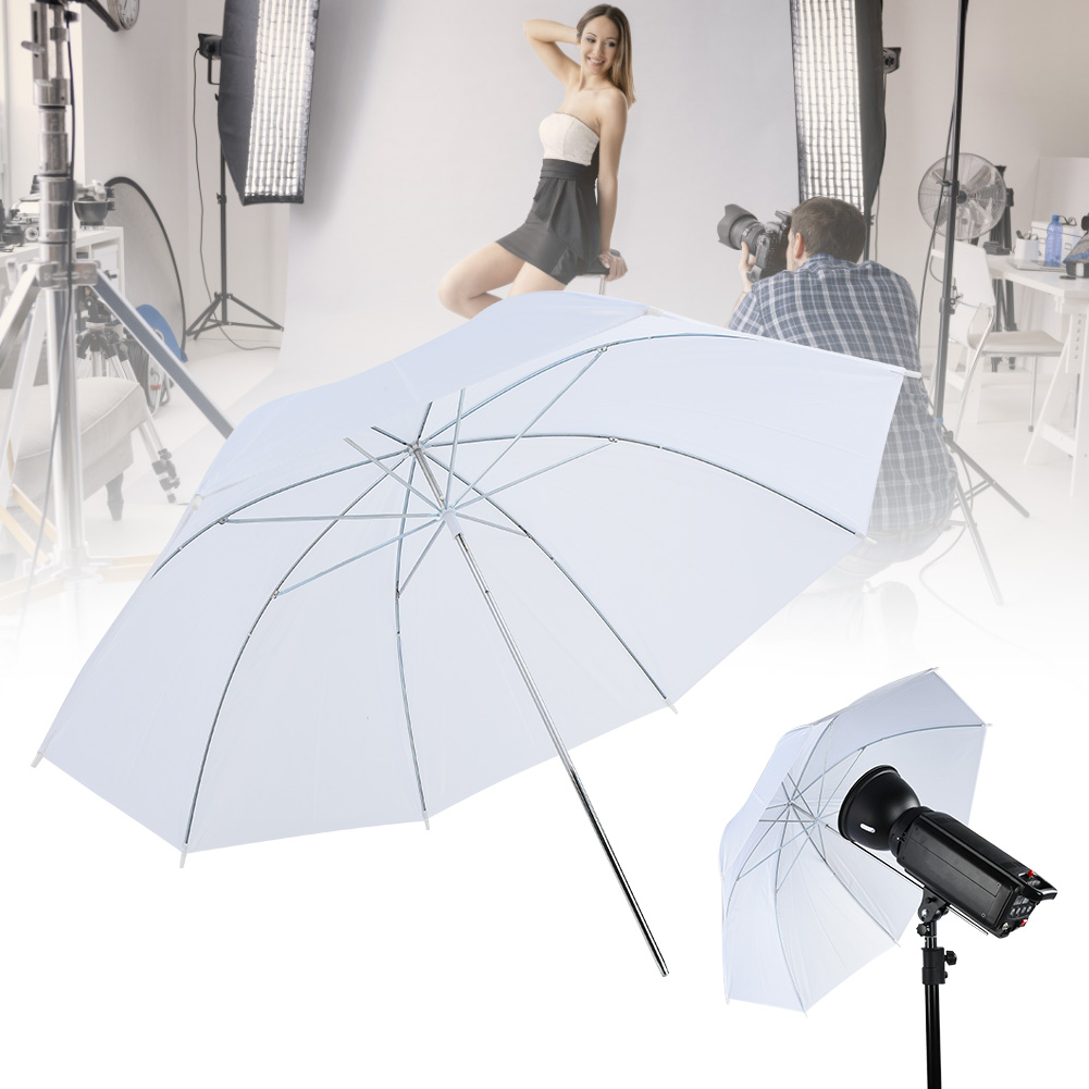 مظلة ناعمة بيضاء شفافة مقاس 33 - مراجعة Photography Umbrella Lights وسعره