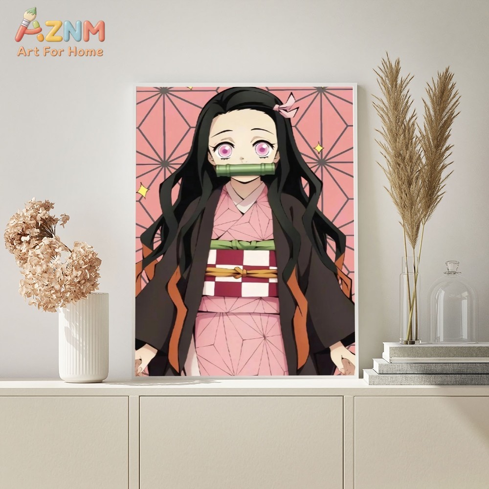 لوحة قماشية أنيمي AZNM Demon S - مراجعة Photography Pose وسعره