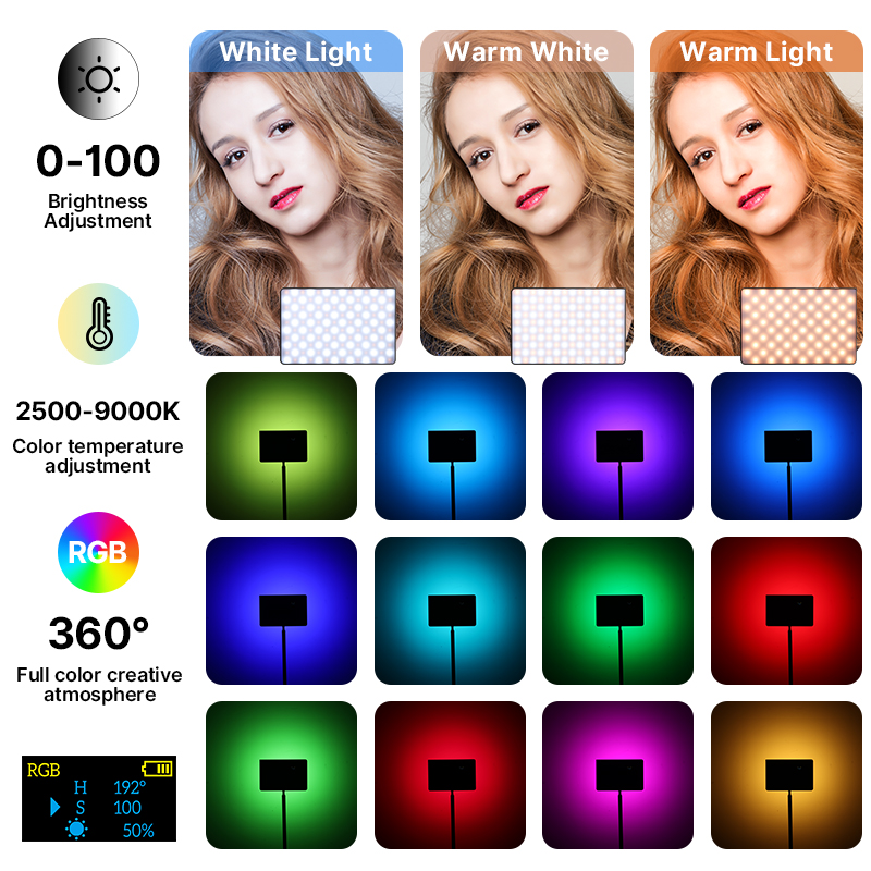 Ulanzi LT003 15W RGB Video Lig - مراجعة Photography Umbrella Lights وسعره