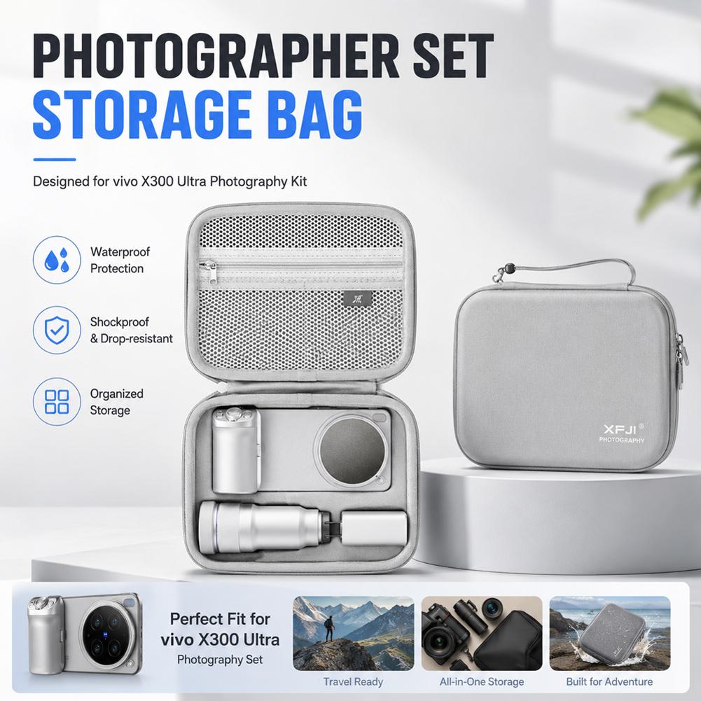 حقيبة تخزين لطقم التصوير الفوت - مراجعة Photography Kit Vivo X300 وسعره